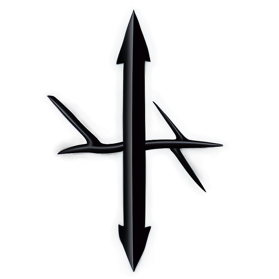 Creative Black Arrow Drawing Png 05252024