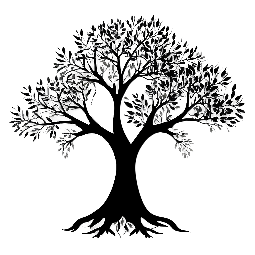 Creative Black Tree Concept Png 21