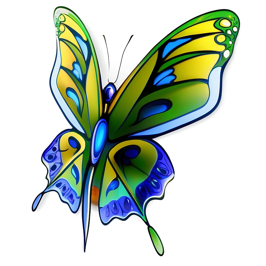 Creative Butterfly Outline Png 66