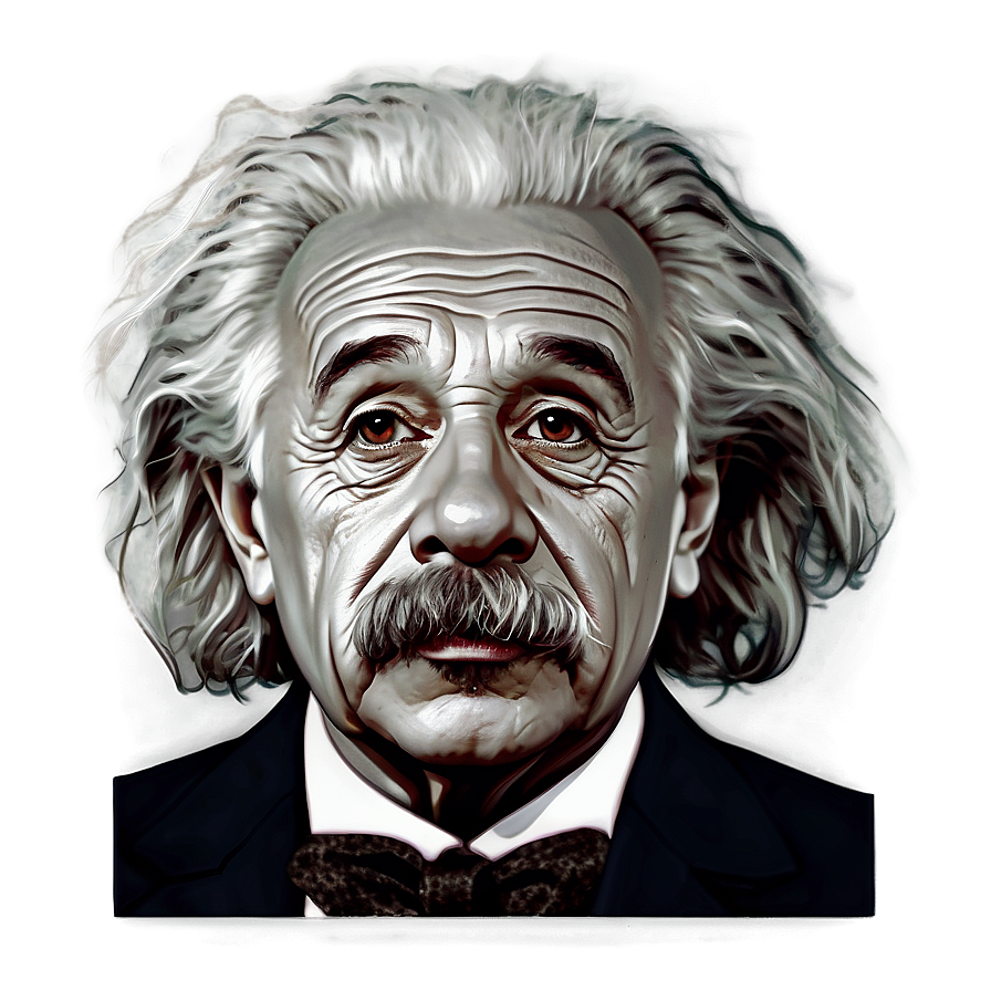 Creative Einstein Artwork Png Fns85