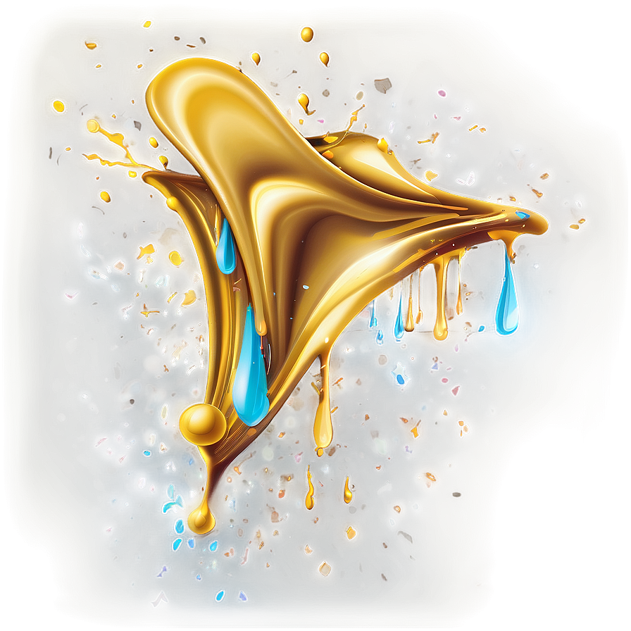 Creative Gold Splash Pattern Png Icn18