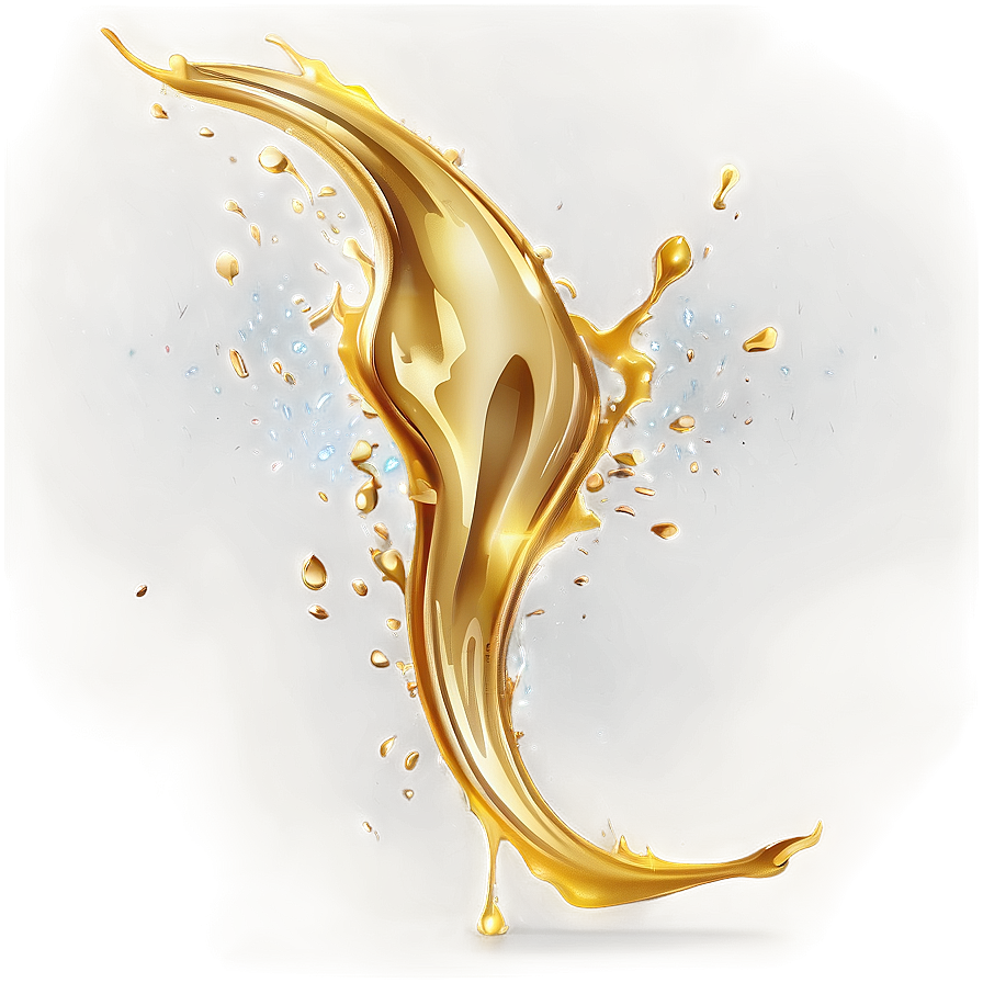 Creative Gold Splash Pattern Png Ied42