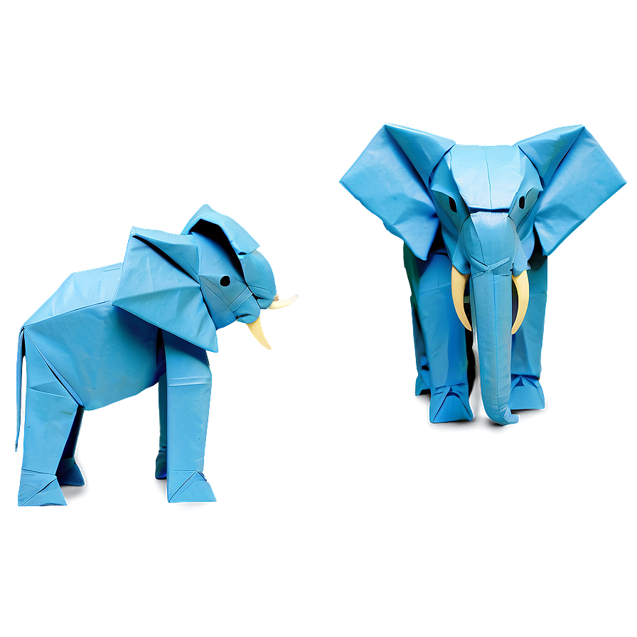 Creative Origami Elephant Png Jpq