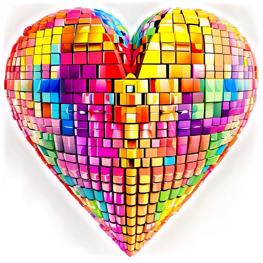 Creative Pixel Heart Png 35