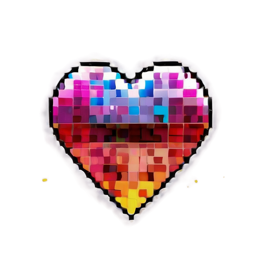 Creative Pixel Heart Png Ldo21