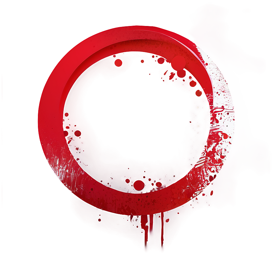 Creative Red Circle Artwork Png 66