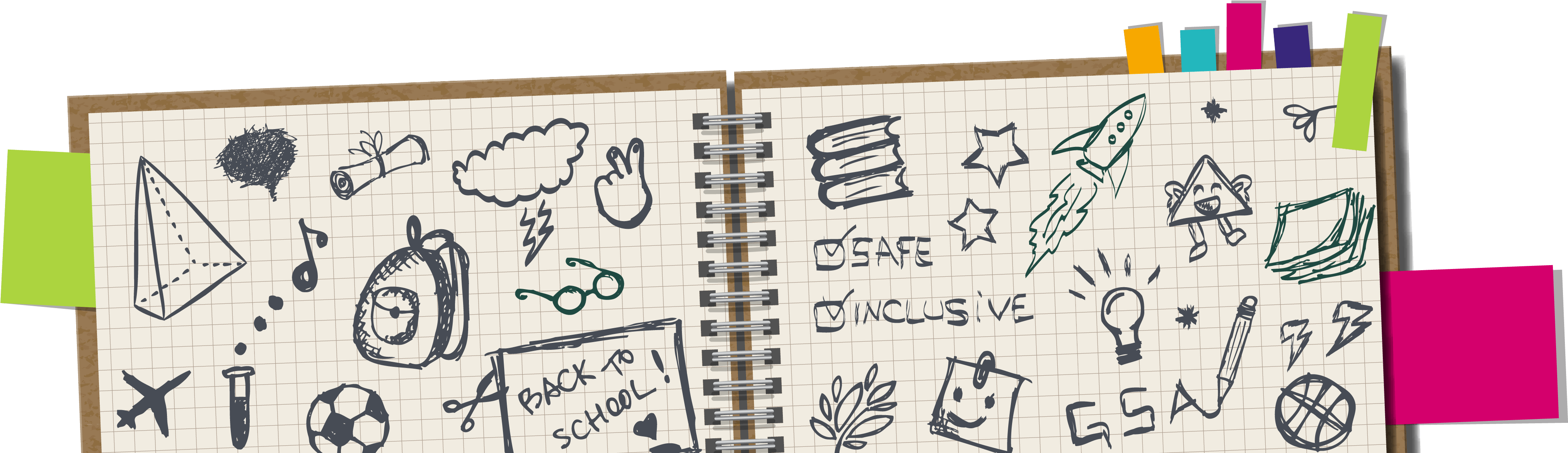 Creative School Doodles Header