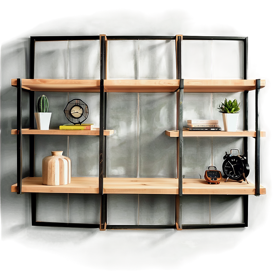 Creative Wood Shelf Setups Png 06272024