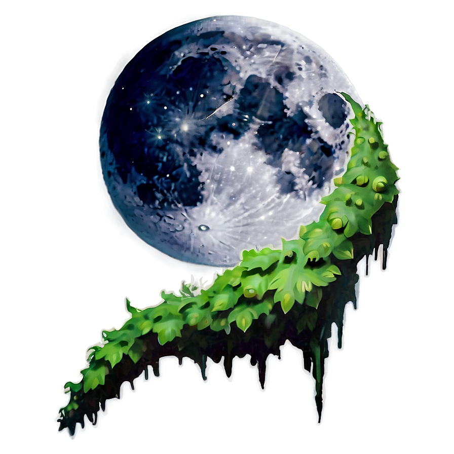 Creeper Under Moon Png Gir12