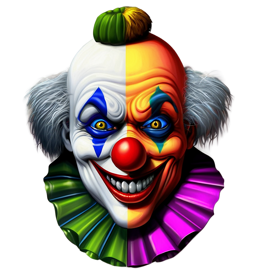 Creepy Clown Face Drawing Png 99