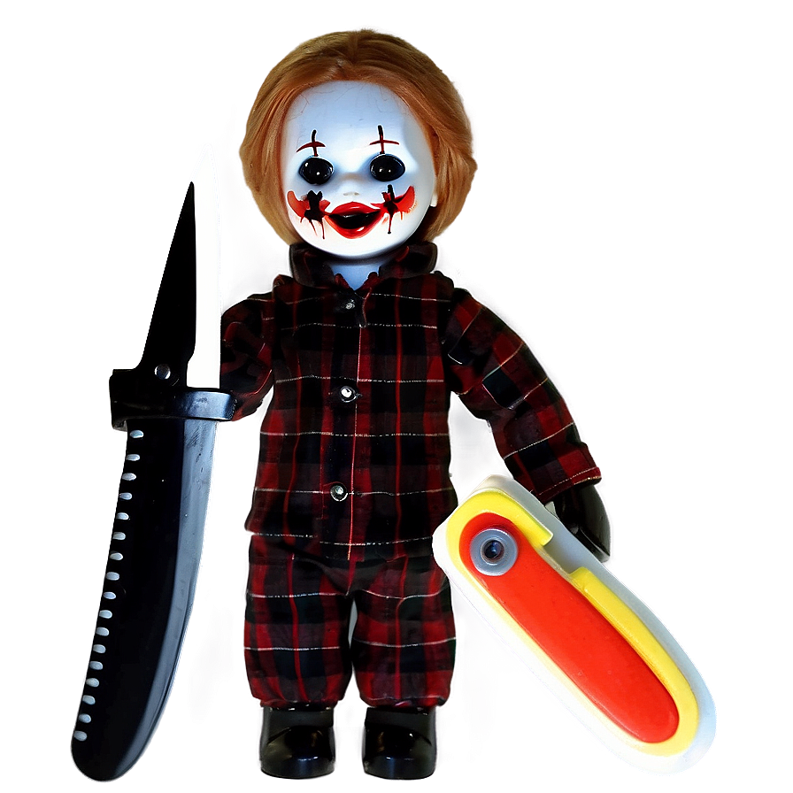 Creepy Doll With Knife Png 06252024