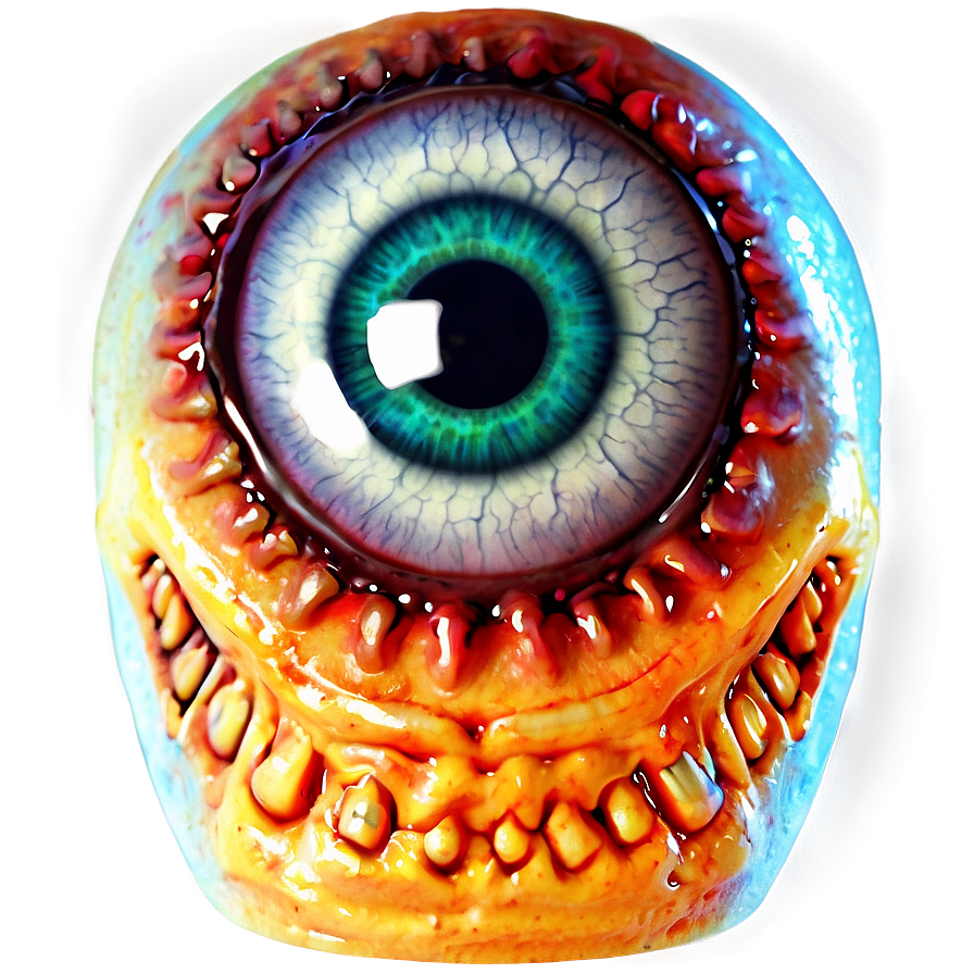 Creepy Eyeball Design Png Rua