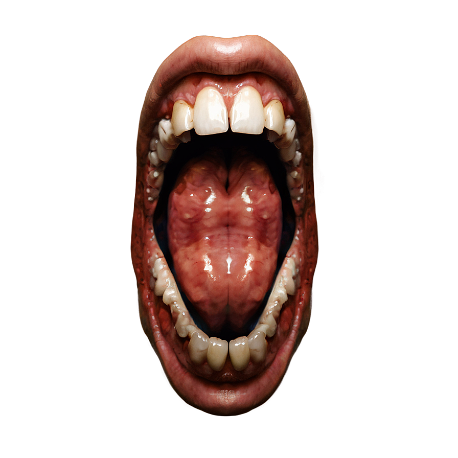 Creepy Grin Mouth Png 06212024