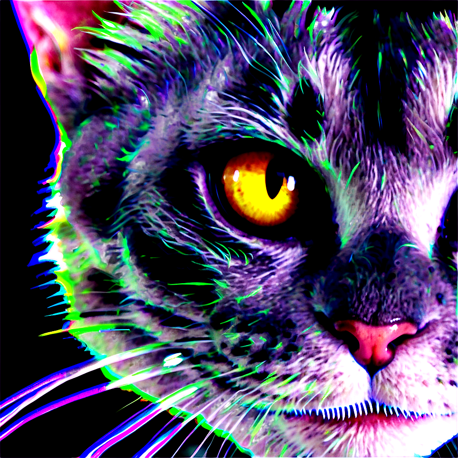 Creepy Halloween Cat Png 93