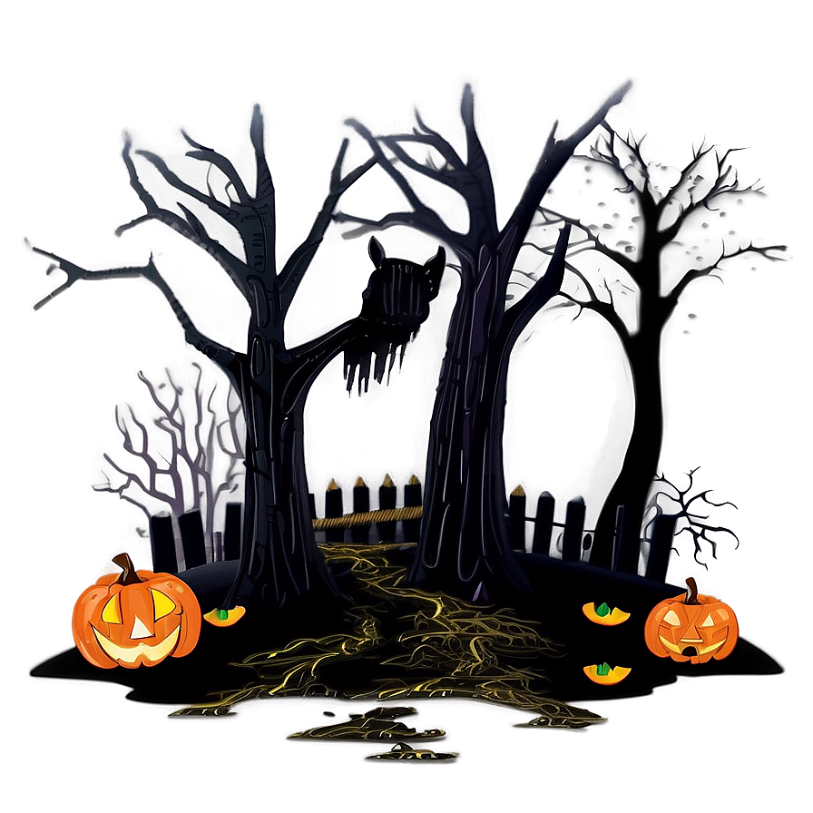 Creepy Halloween Night Png Qrw7