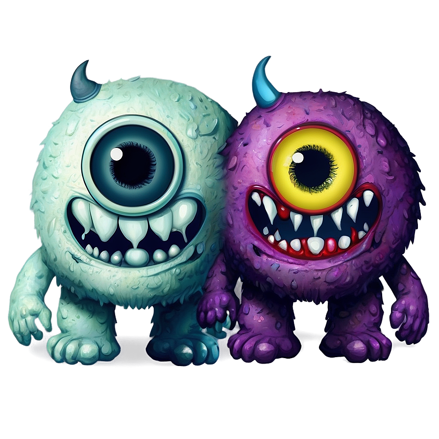 Creepy Monster Drawing Png 06122024