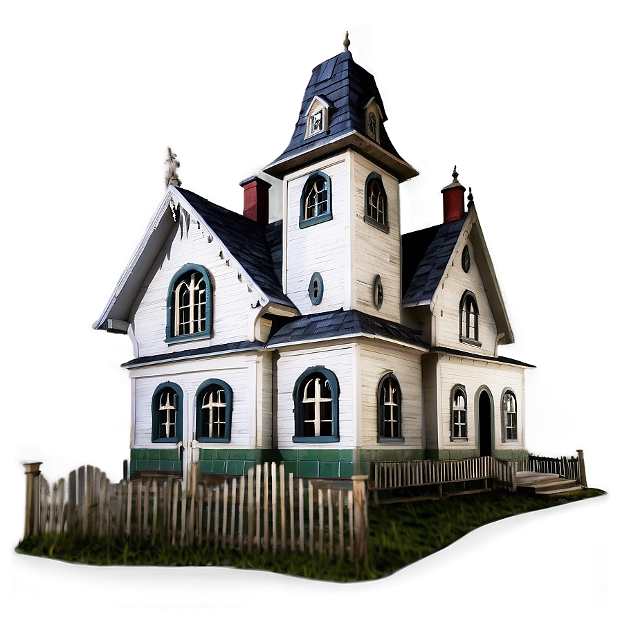 Creepy Old Haunted House Png 16