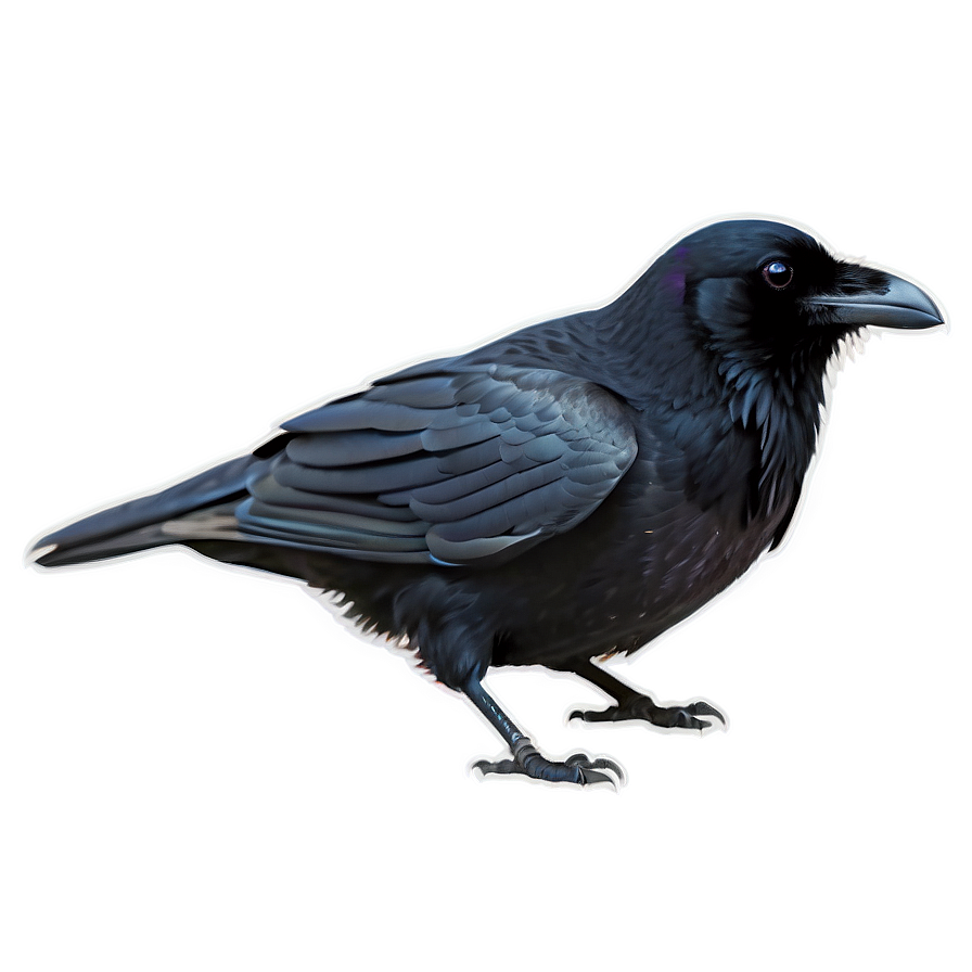 Creepy Raven In Fog Png 06122024