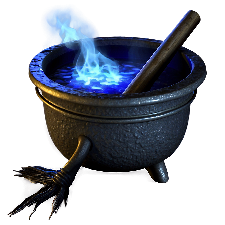 Creepy Witch Cauldron Png 06292024