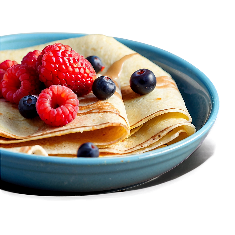 Crepes With Berries Breakfast Png 42