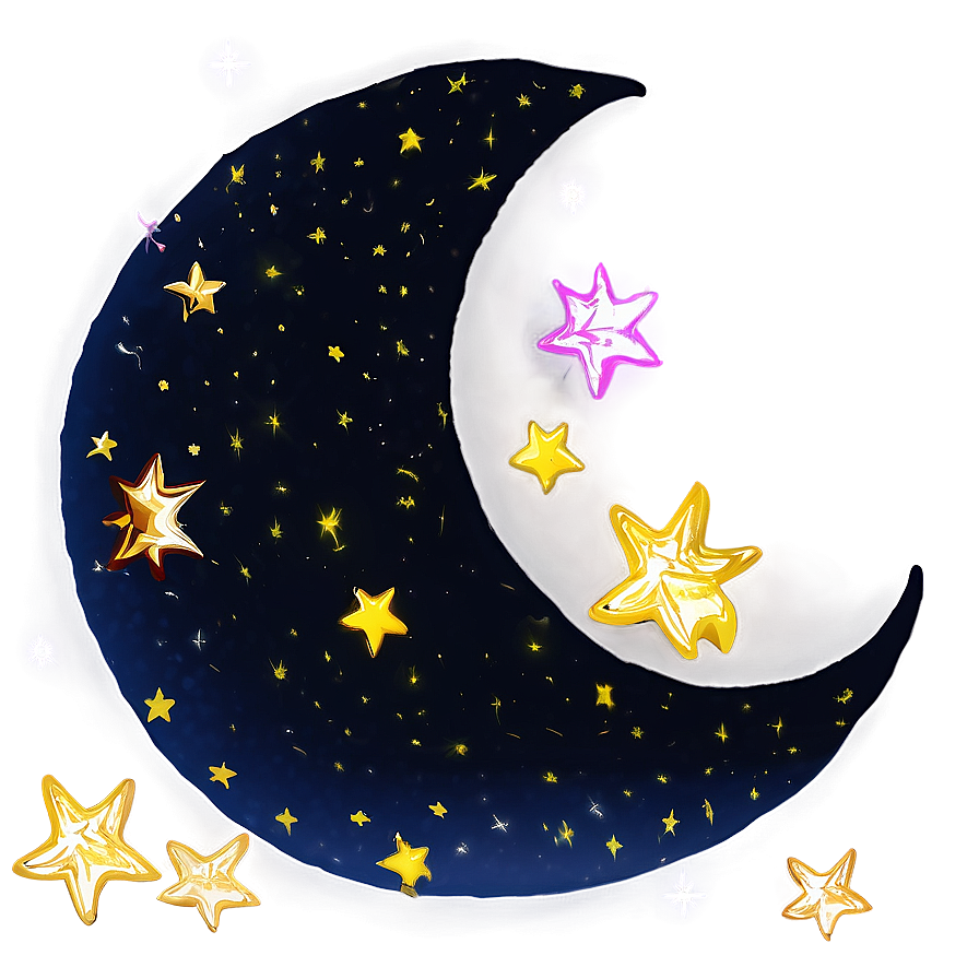 Crescent Moon And Stars Png 78