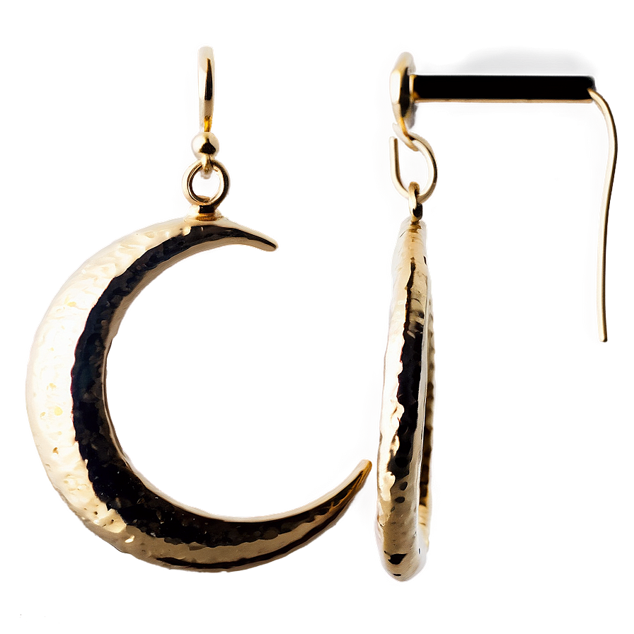 Crescent Moon Earrings Png 06252024