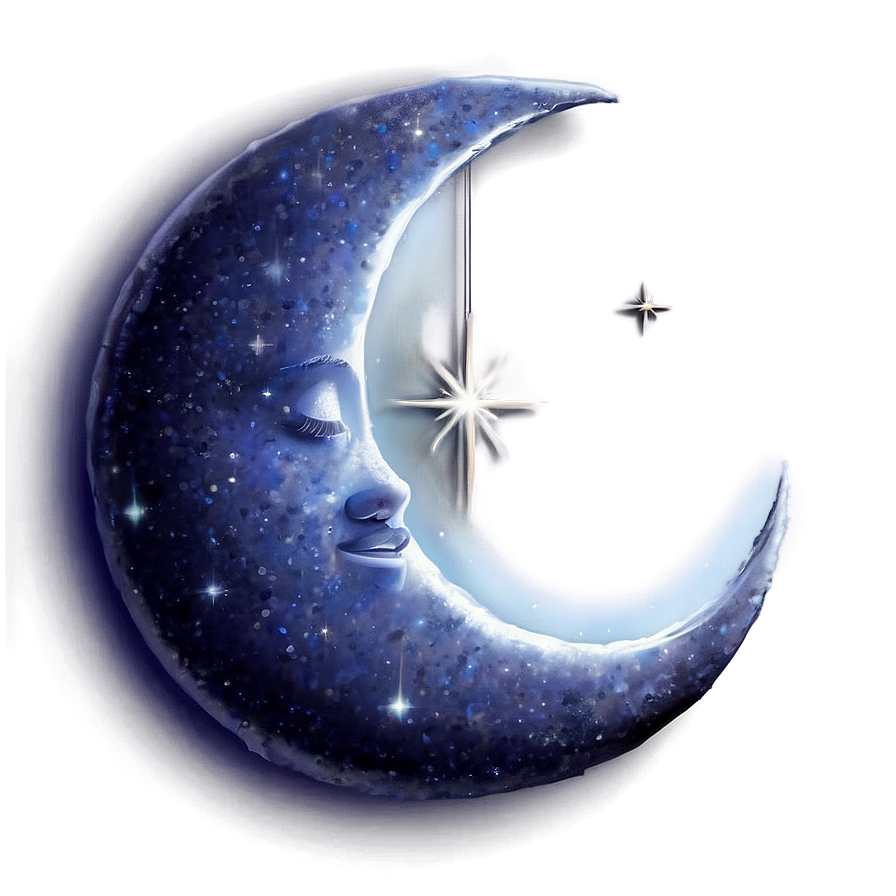 Crescent Moon Fantasy Art Png 05212024