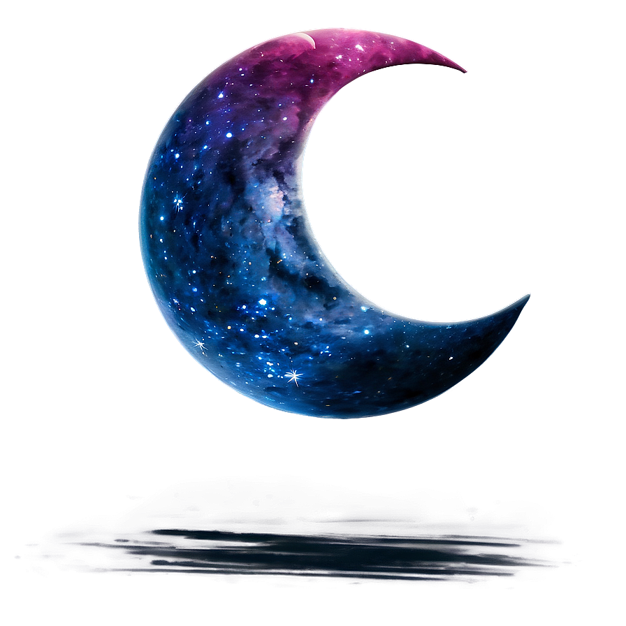 Crescent Moon Galaxy Png Dvd85