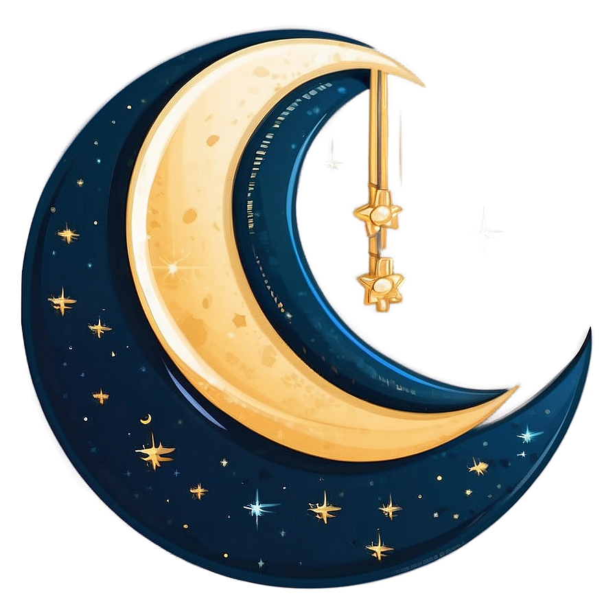 Crescent Moon Illustration Png 6