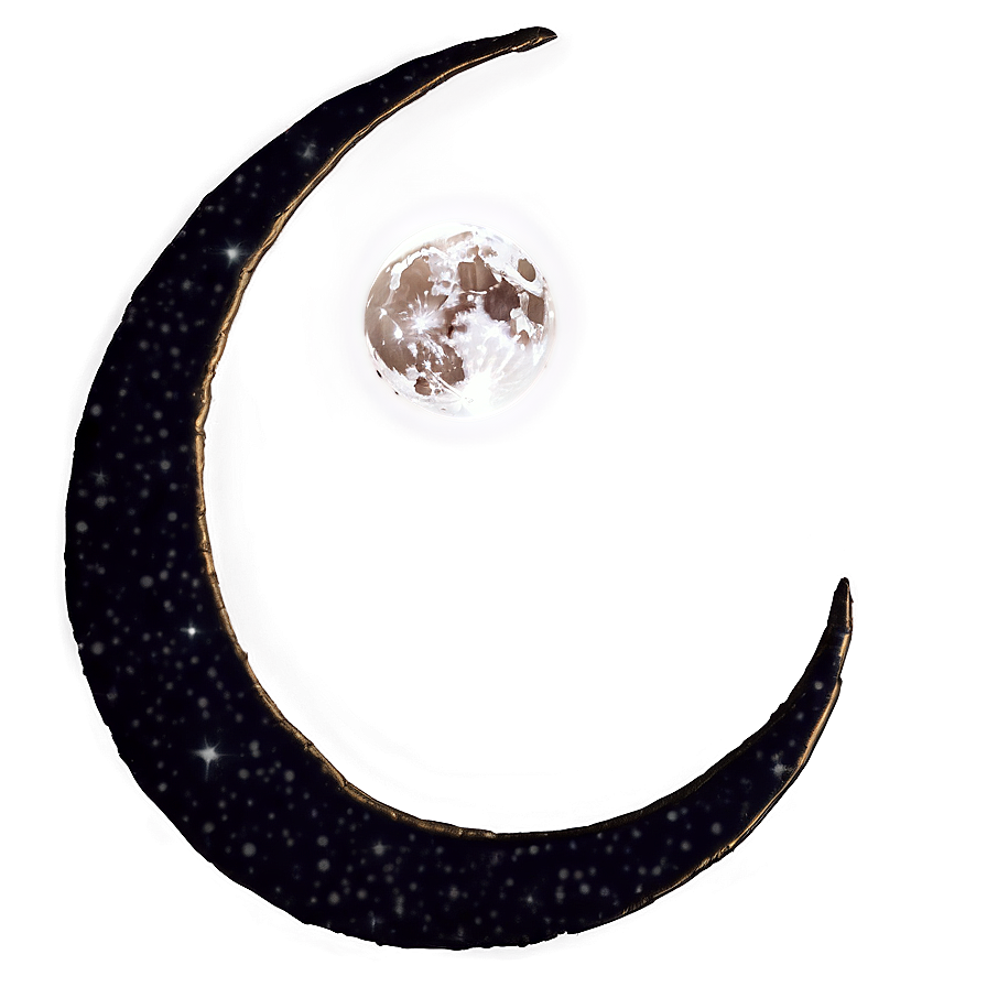 Crescent Moon Night Sky Png 06252024