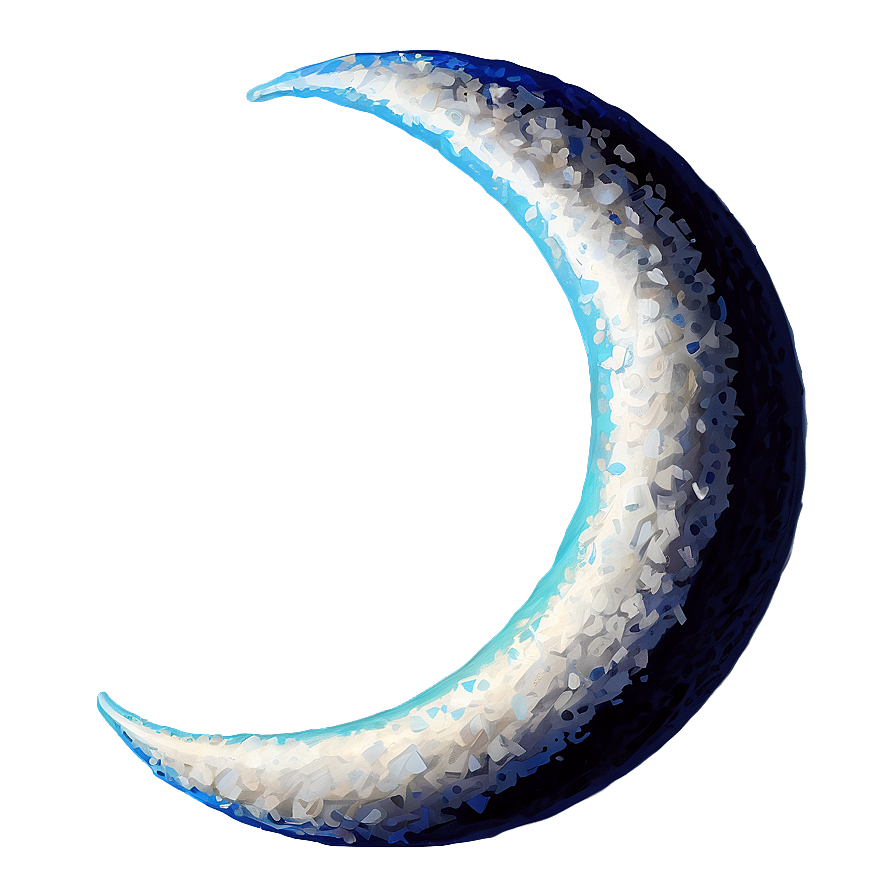 Crescent Moon With Clouds Png 06252024