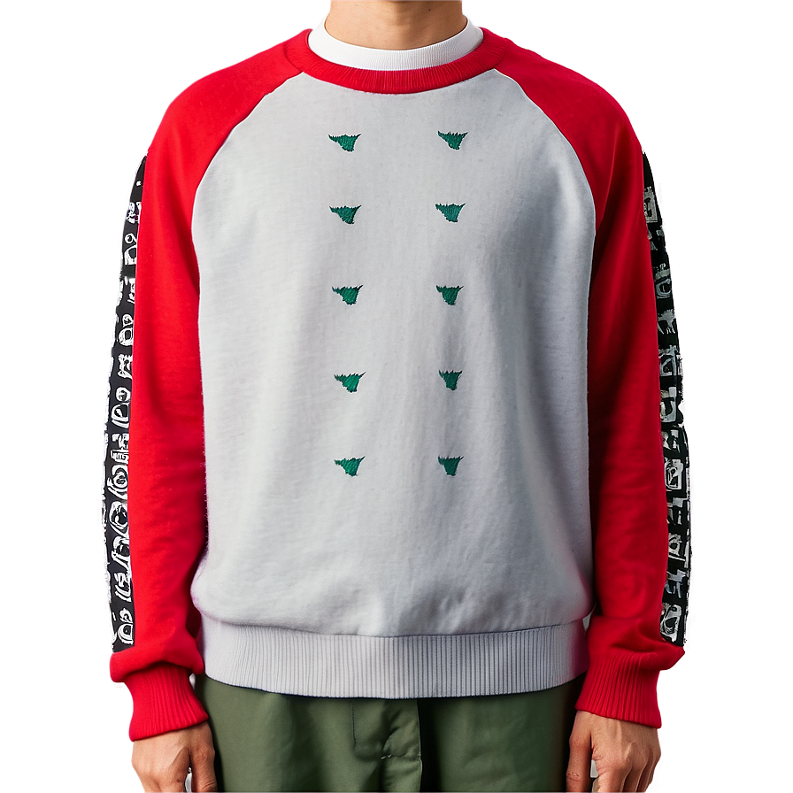 Crew Neck Red Sweater Png 87