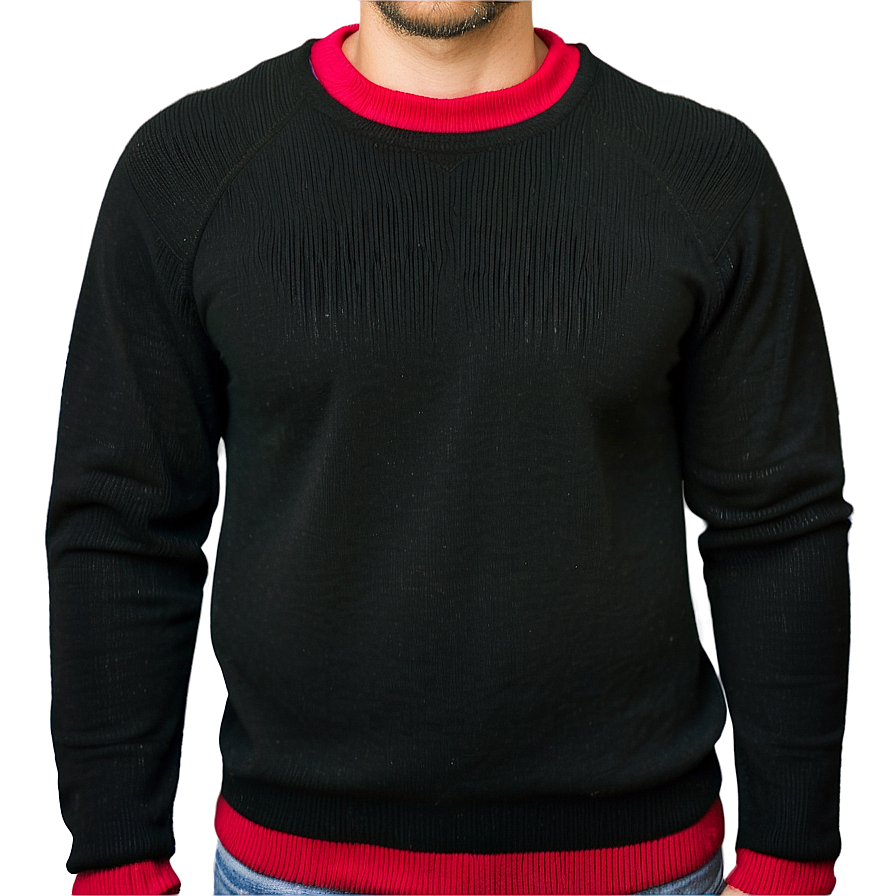 Crewneck Sweater With Elbow Patches Png 06272024