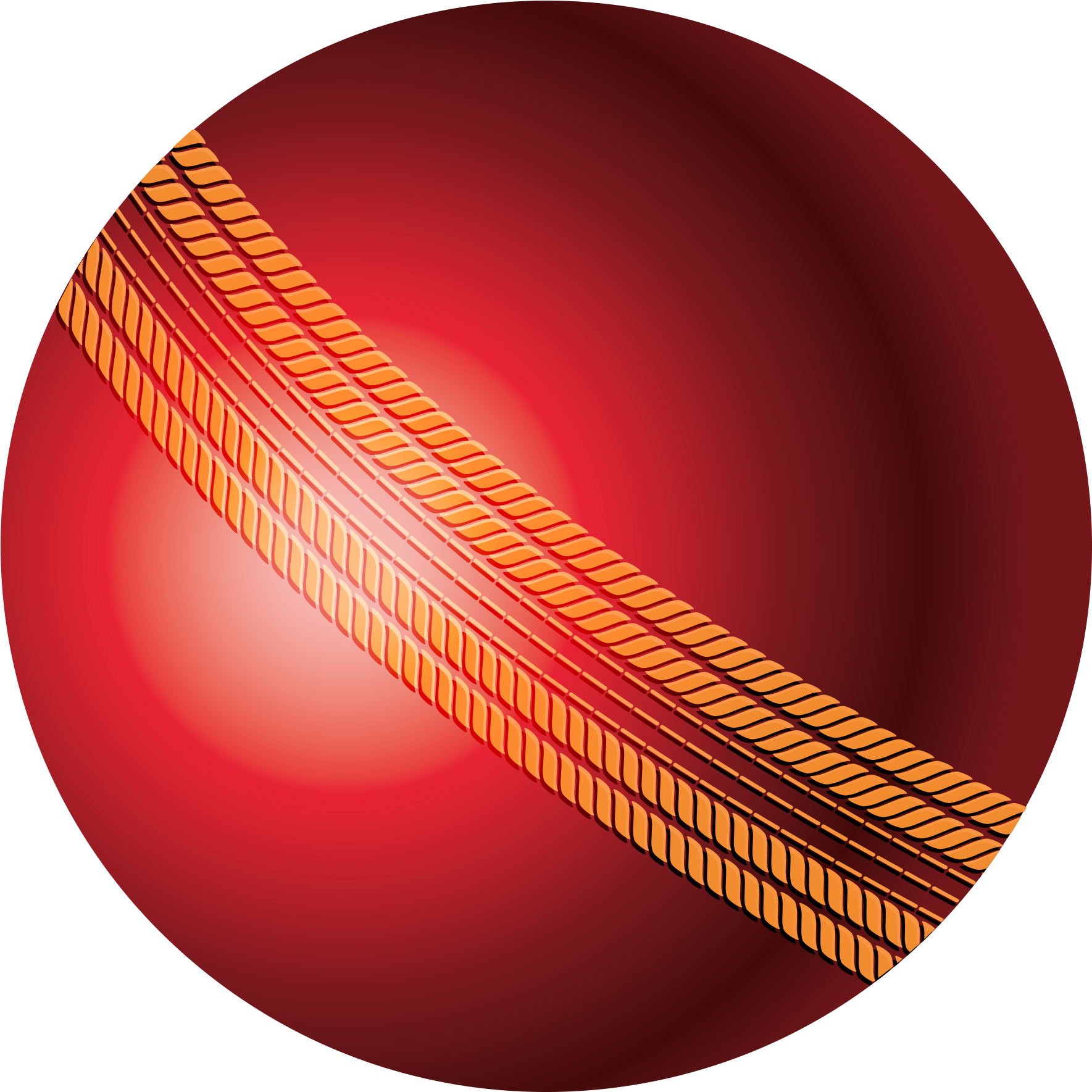 Cricket Ball Design Graphic