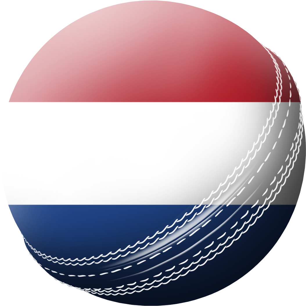 Cricket Ball Netherlands Flag Design