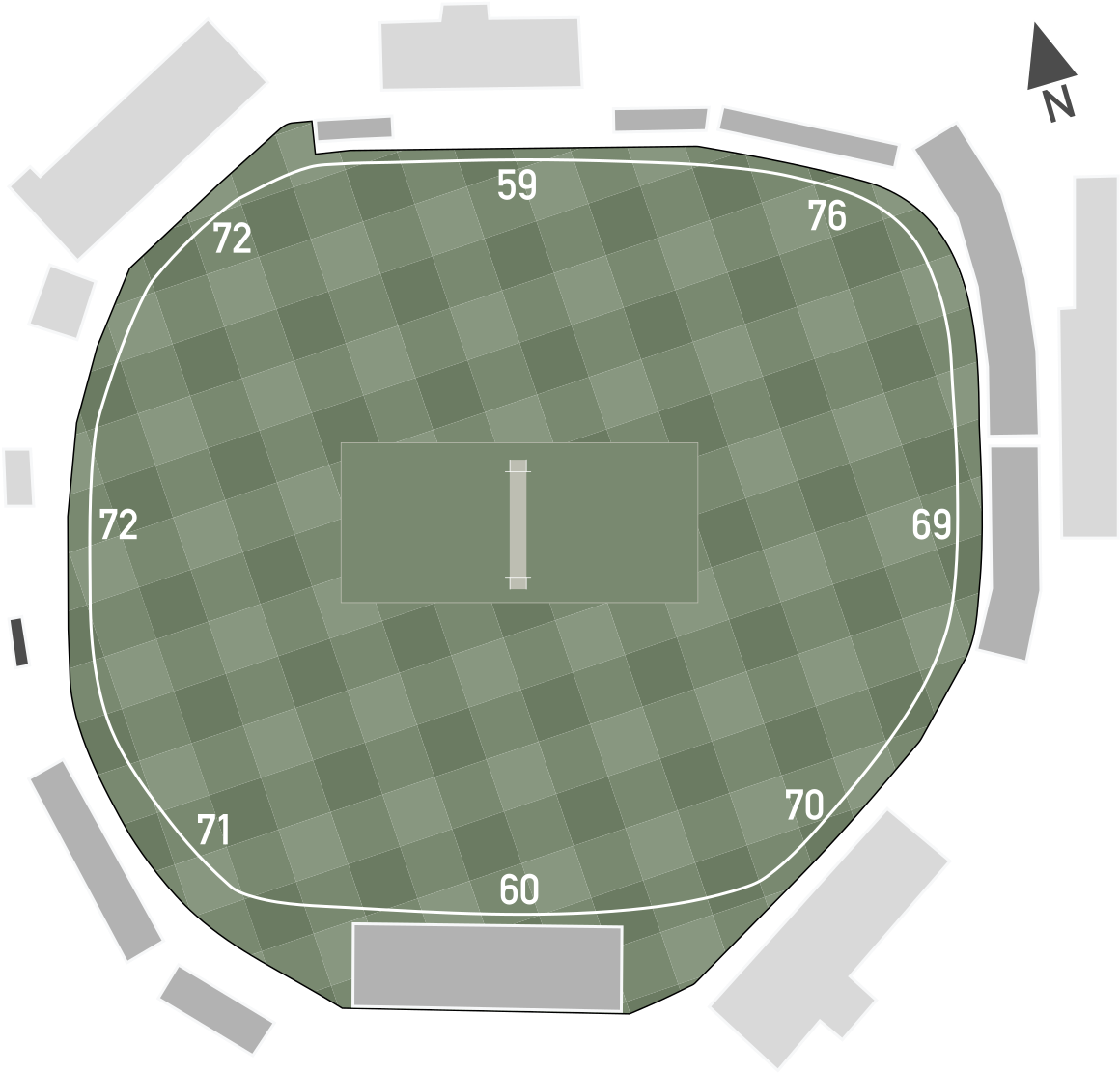 Cricket Stadium Layout Plan