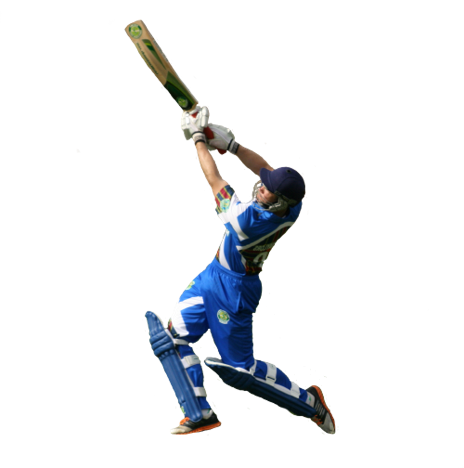 Cricketer Playing Aggressive Shot