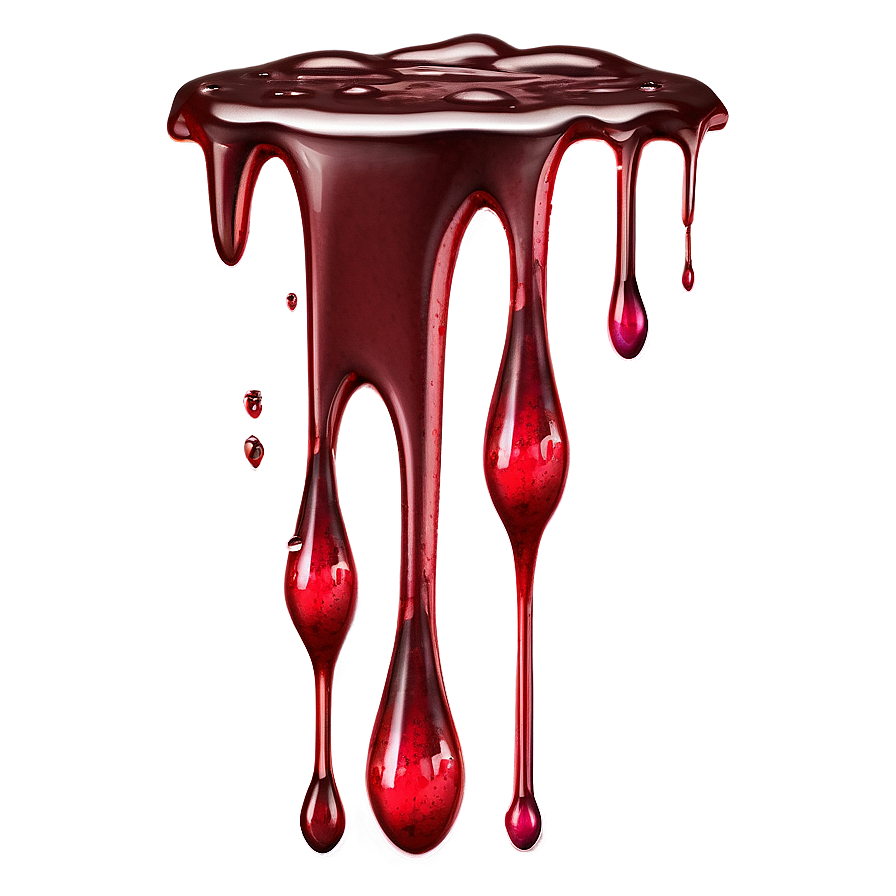 Crimson Drops: Blood Drip Effect Png 26