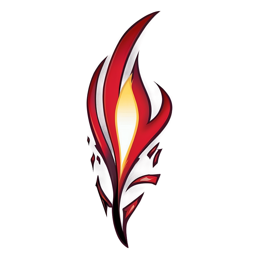 Crimson Flame Graphic Png 96