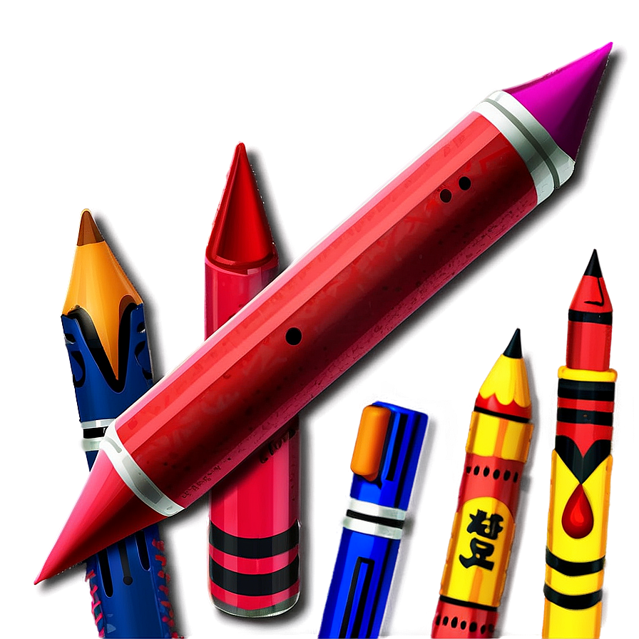 Crimson Red Crayon Clipart Png Hav83