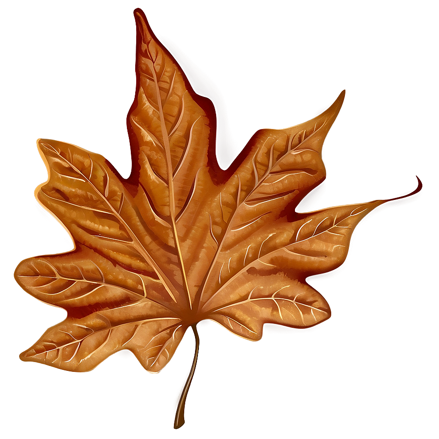 Crisp Brown Fall Leaf Png Jcl39