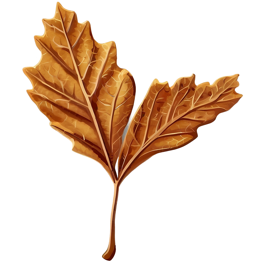 Crisp Brown Fall Leaf Png Tts