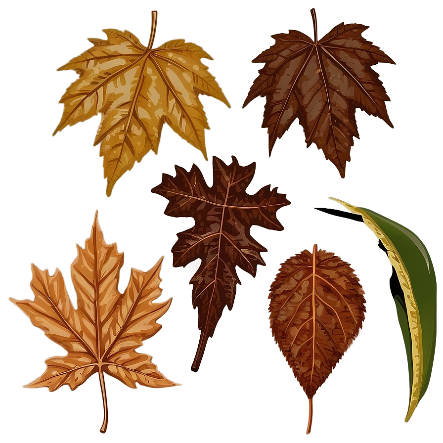 Crisp Brown Fall Leaf Png Yhp