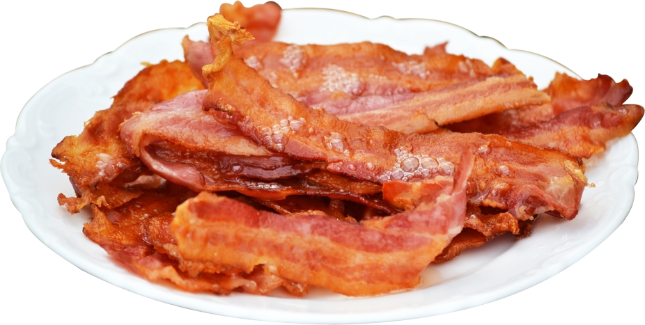 Crispy Bacon Sliceson Plate