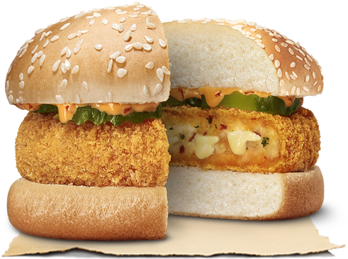 Crispy Chicken Burger Sesame Seed Bun