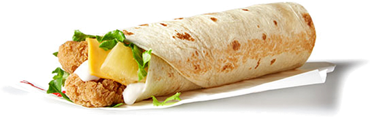 Crispy Chicken Wrap Food Item