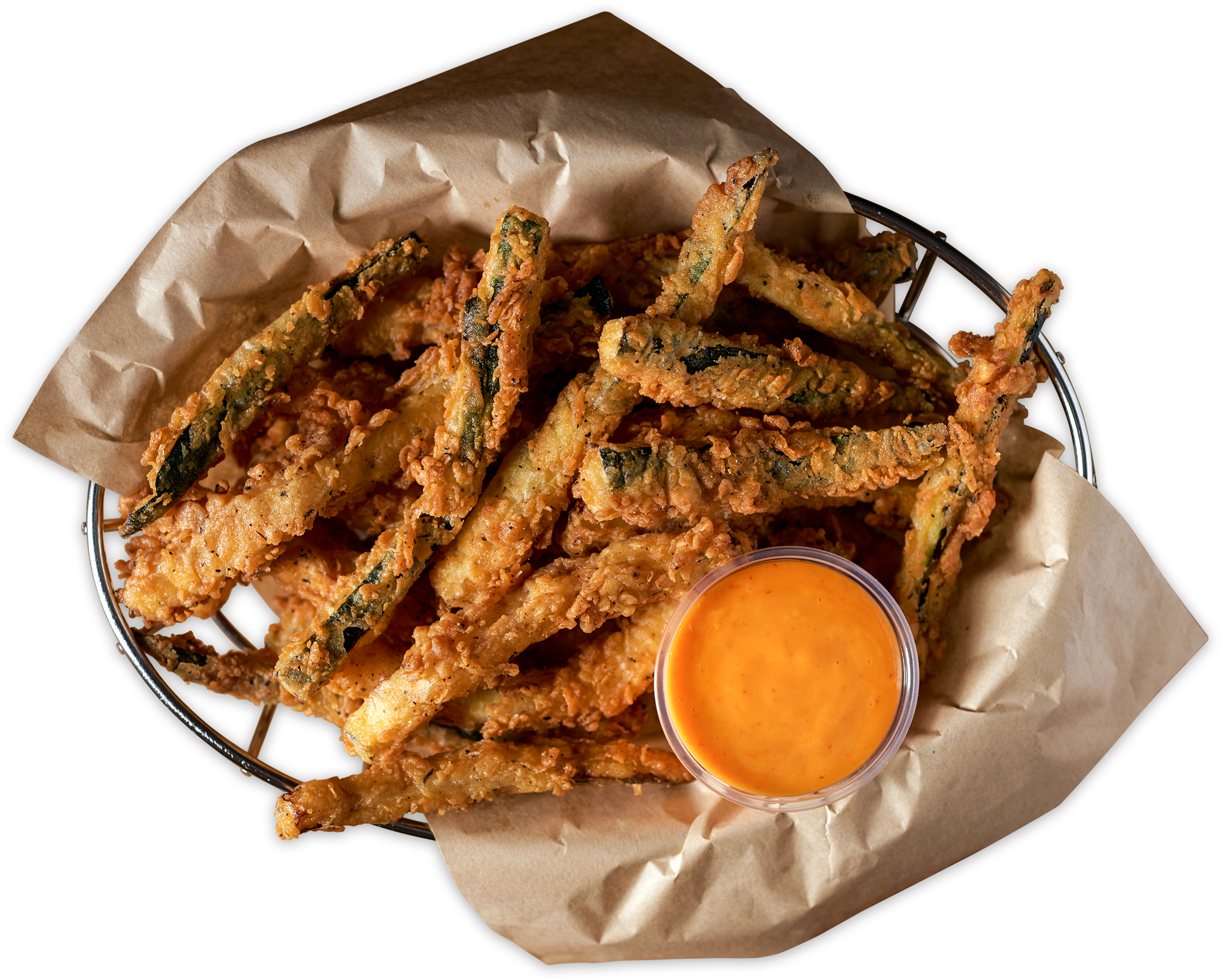 Crispy Fried Zucchini Stickswith Dip