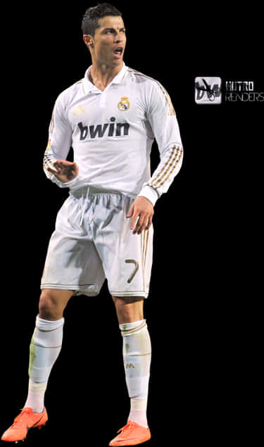 Cristiano Ronaldo Real Madrid Action Pose