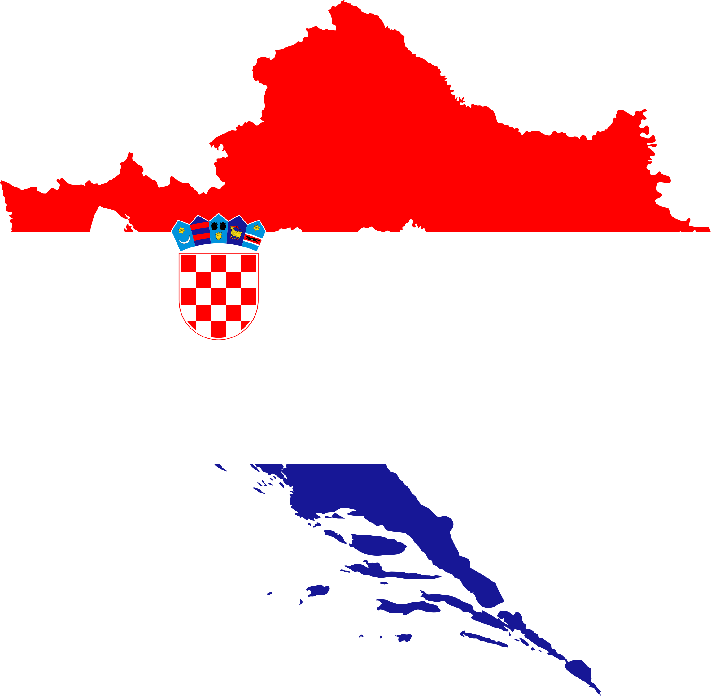 Croatia Mapwith Flagand Coatof Arms