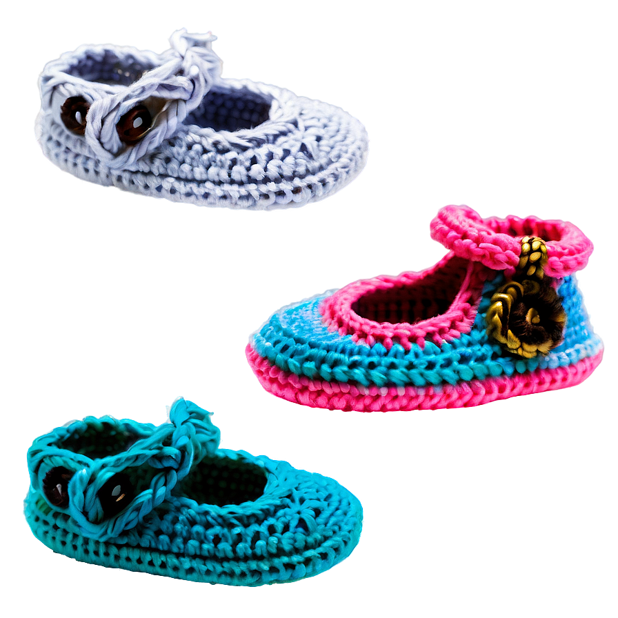 Crochet Baby Shoes Png 9